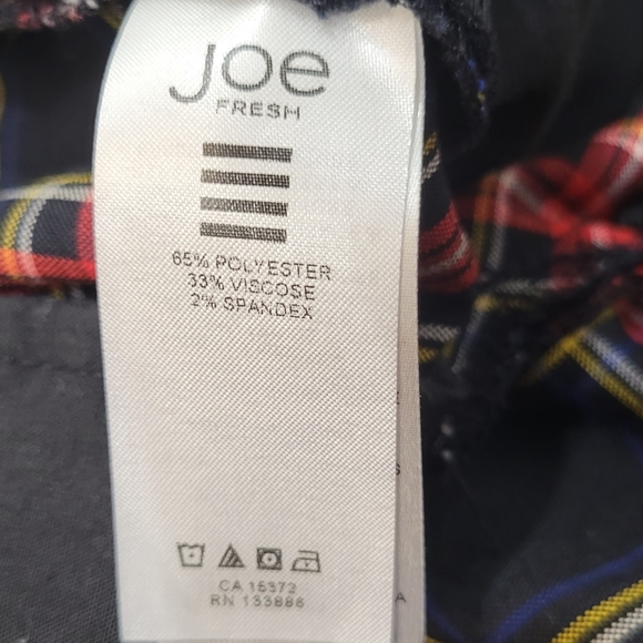 Joe Fresh Dress Pant, Plaid Tartan, Zipper pockets, size 2 - Picture 8 of 11